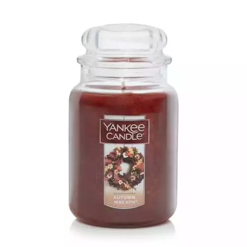 Yankee Candle Autumn Wreath Scented, Classic 22oz Candle